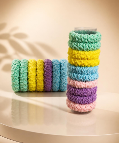 Premium Soft Terry Scrunchies pair
