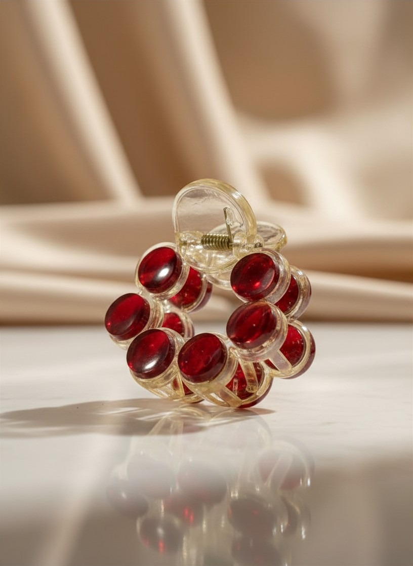 Amber Glow Marble Hair Claw Clip each - Image 9