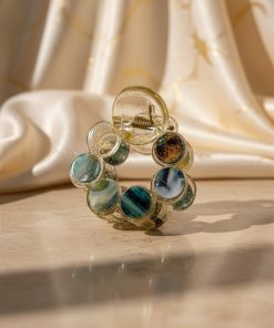 Alternative view of Amber Glow Marble Hair Claw Clip each