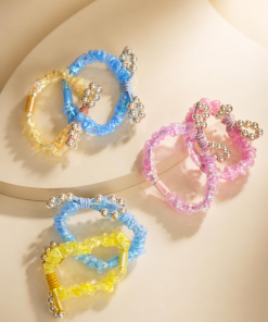 Luxury Crystal Beaded Hair Tie Set